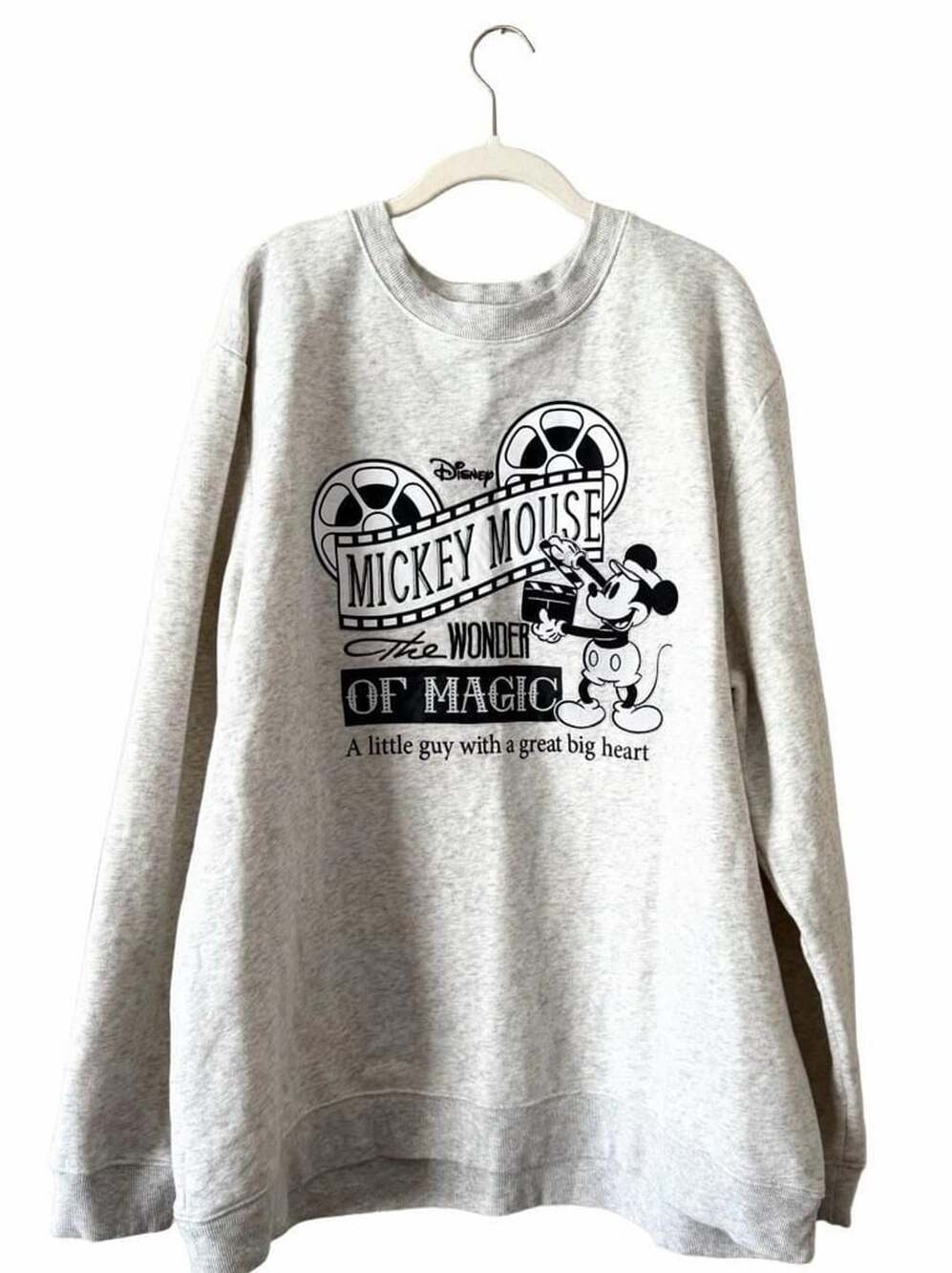 Disney Mickey Mouse The Wonder Of Magic Sweatshirt Size XL Grey
